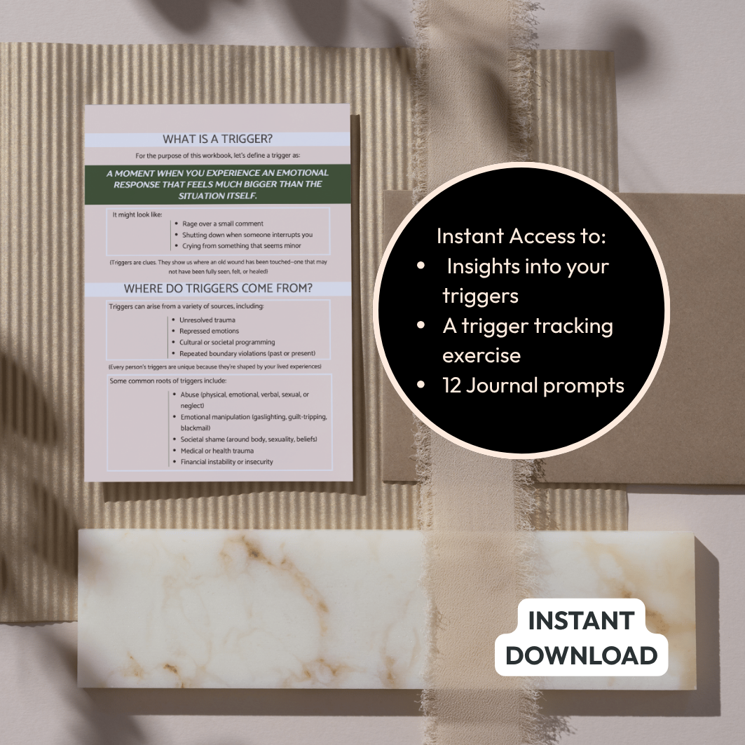 Understanding Your Triggers: A Guide to Healing Through Awareness Digital Workbook | Instant Download