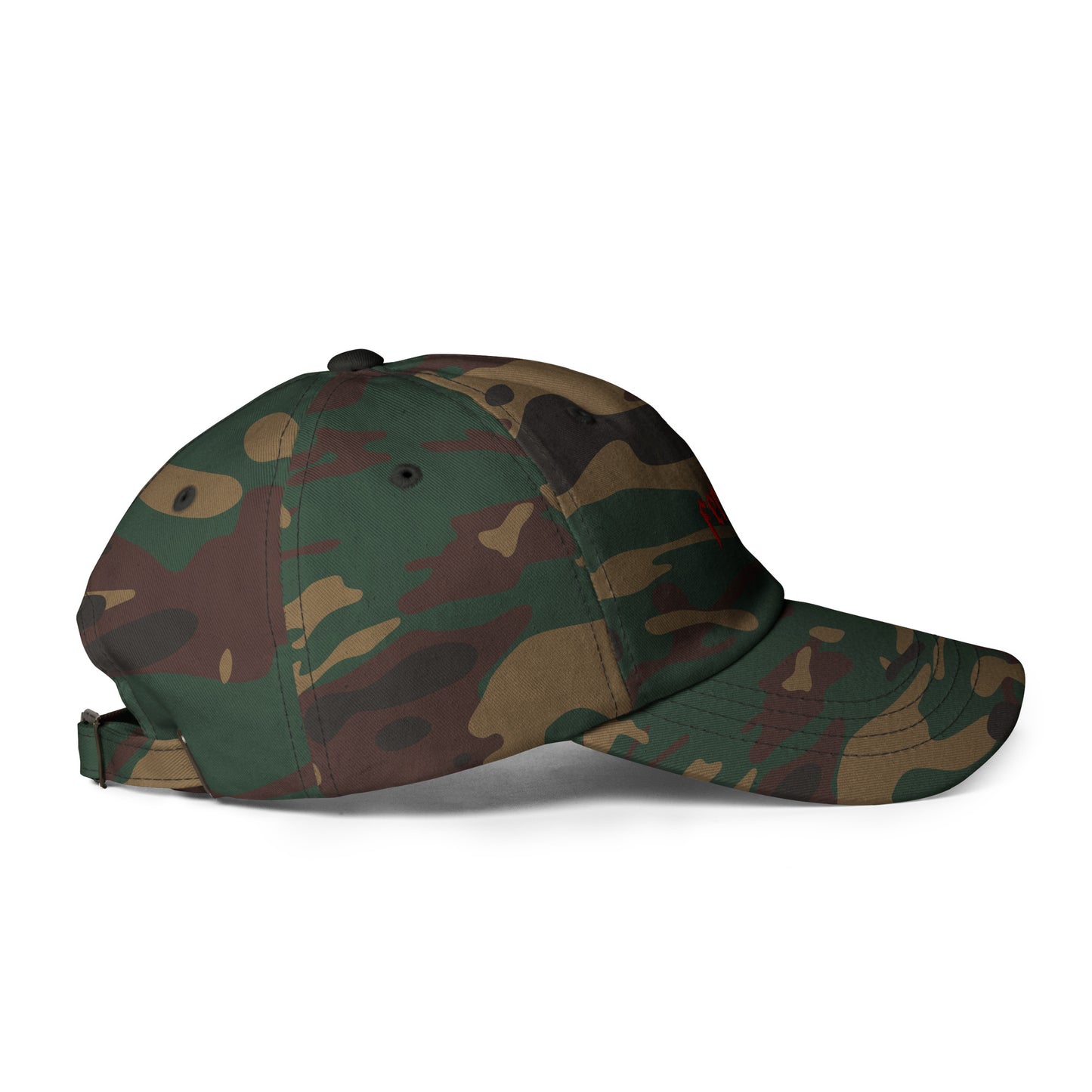 Classic Adjustable Dad hat - feral (red thread)
