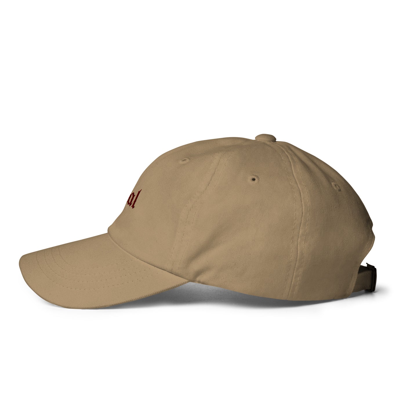 Classic Adjustable Dad hat - feral (red thread)