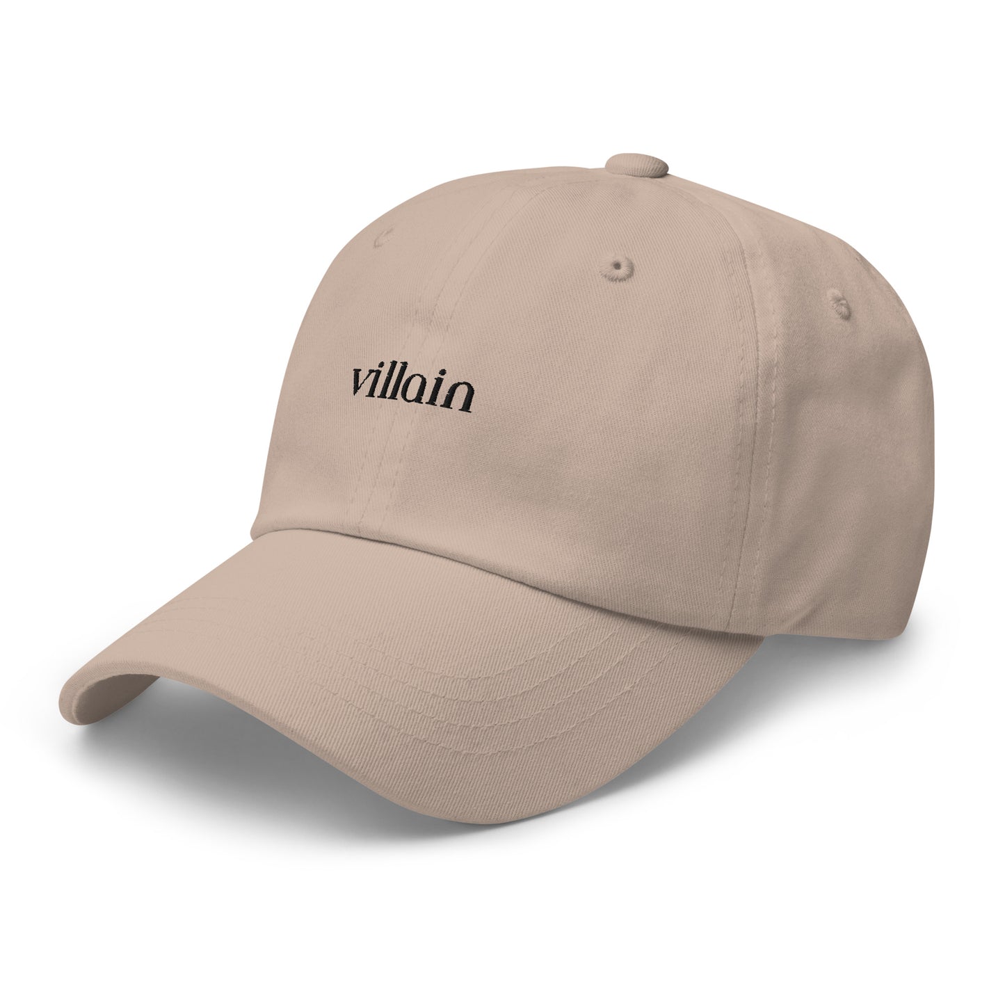 Classic Dad hat - villain (black thread)