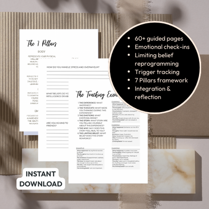 🖤 Shadow Work Journal (digital download, printable)