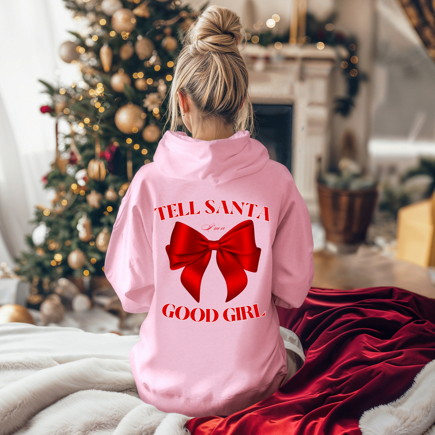 Tell Santa I'm a Good Girl - Women's Classic Holiday Hoodie