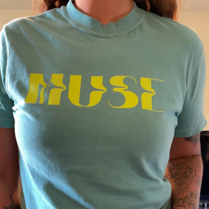 The Muse Unisex garment dyed heavyweight t-shirt - 100% cotton - Visionary Collection