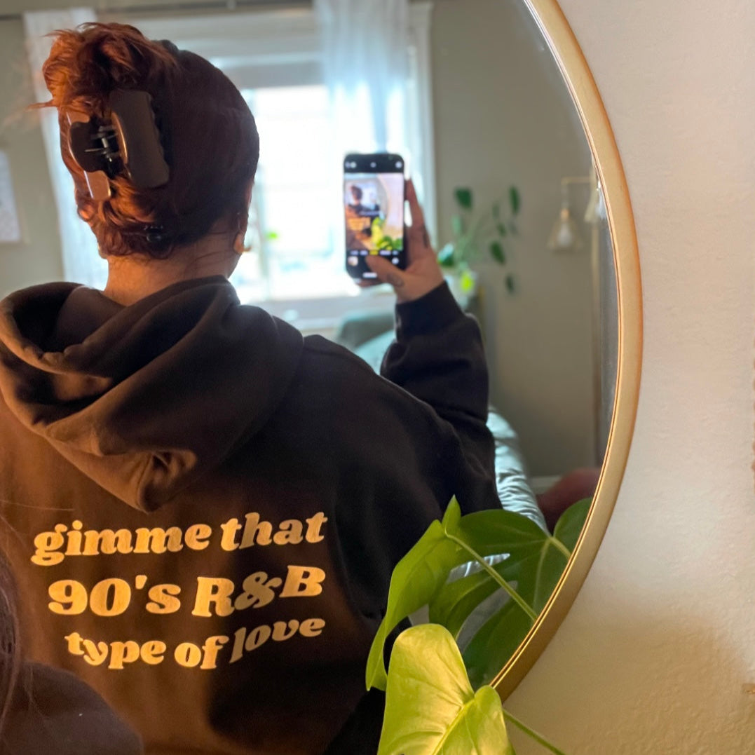 Classic Chocolate Brown Unisex Hoodie - gimme that 90's r&b type of love