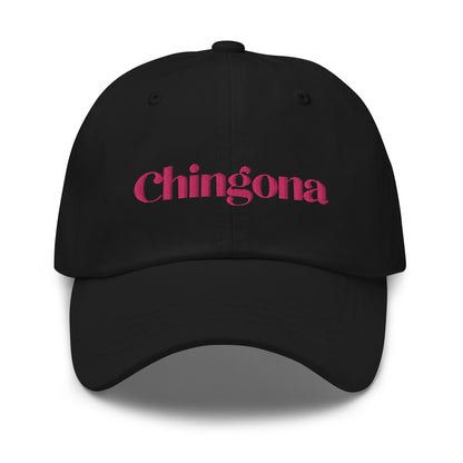 Basic black dad hat - Chingona