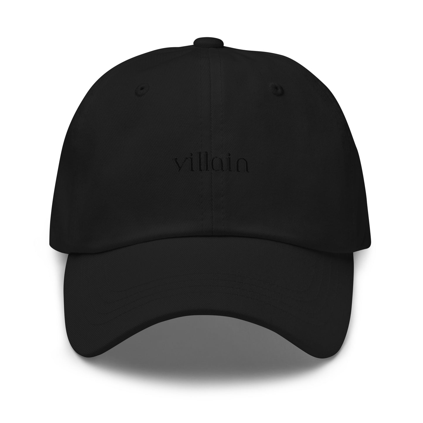 Classic Dad hat - villain (black thread)