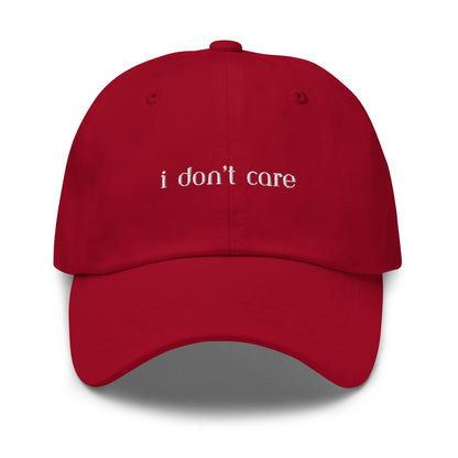 Classic Dad hat - i don't care