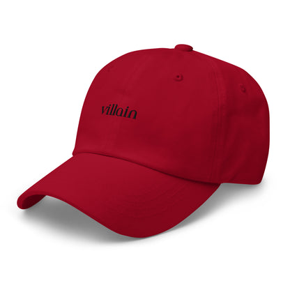 Classic Dad hat - villain (black thread)