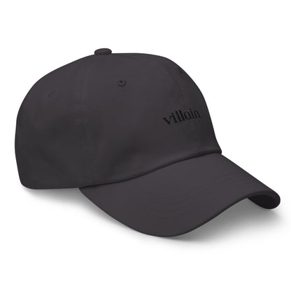 Classic Dad hat - villain (black thread)