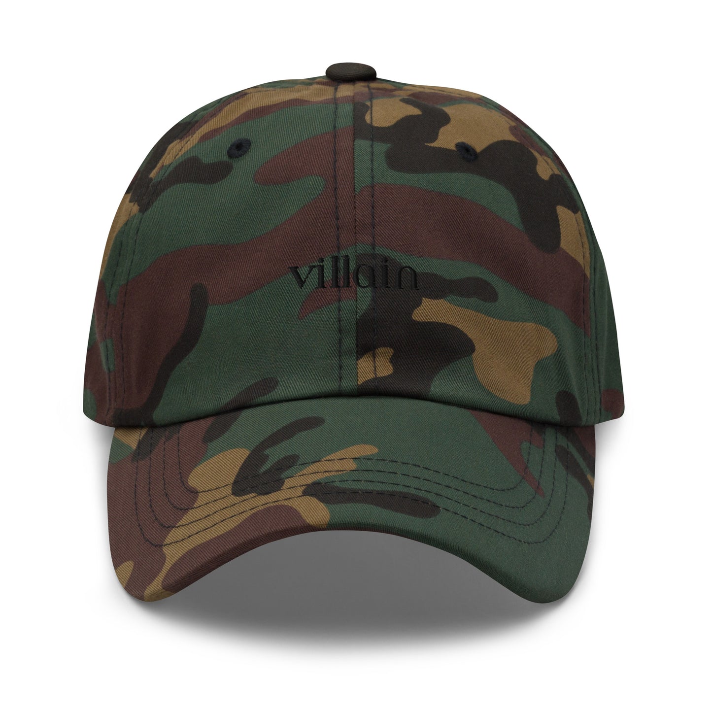 Classic Dad hat - villain (black thread)