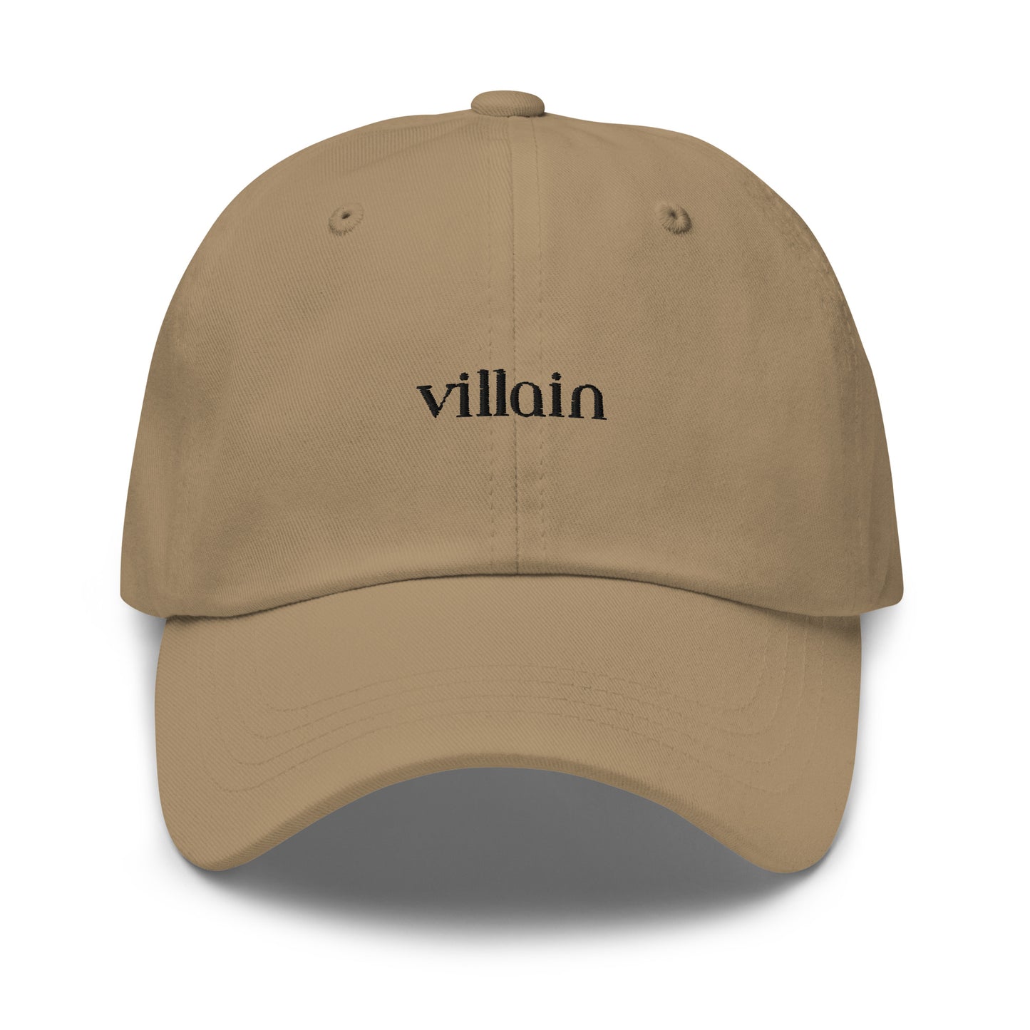 Classic Dad hat - villain (black thread)