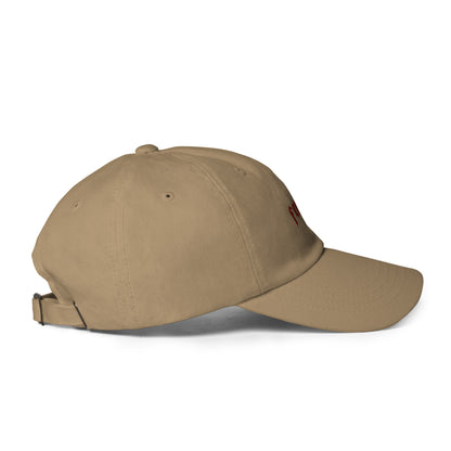 Classic Adjustable Dad hat - feral (red thread)