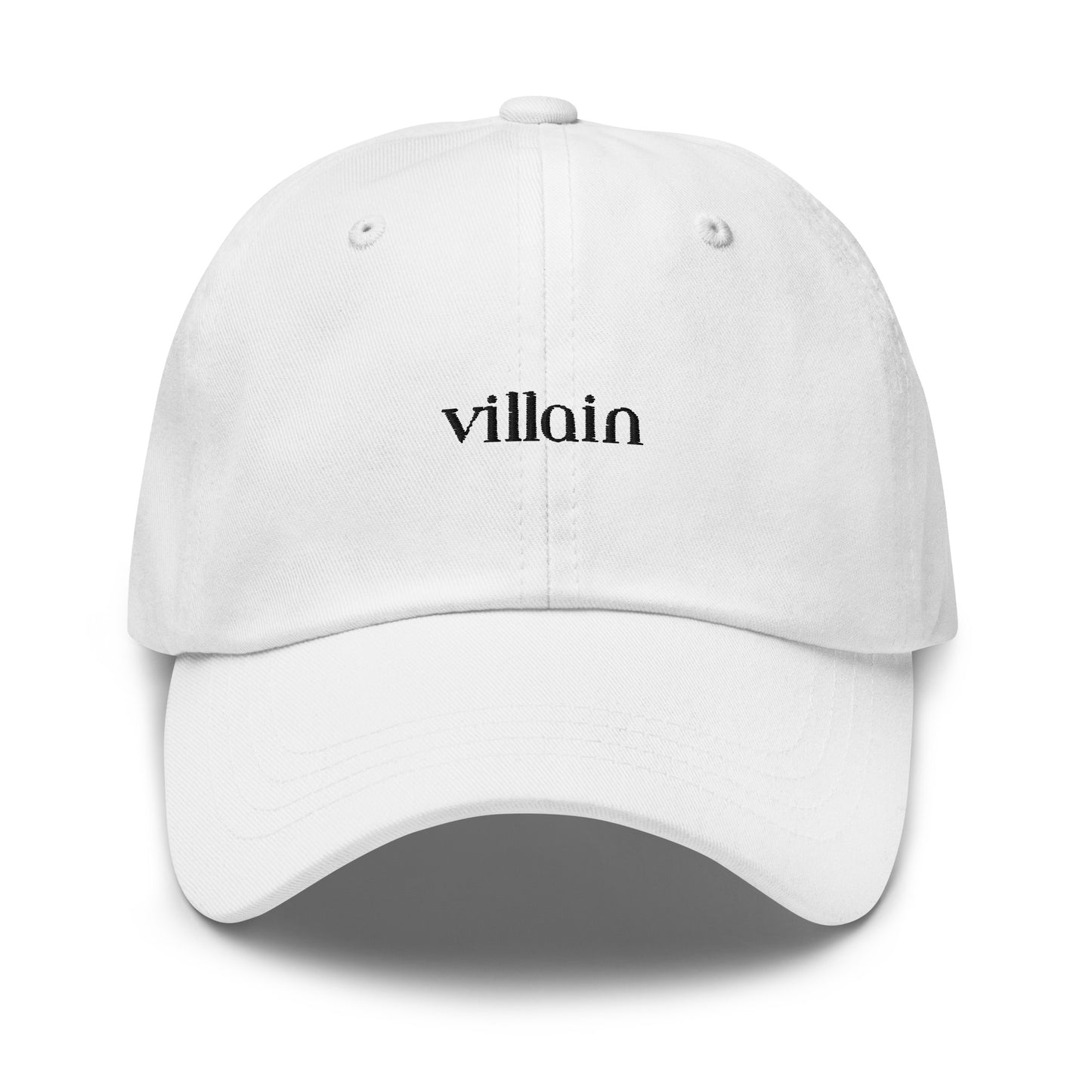 Classic Dad hat - villain (black thread)