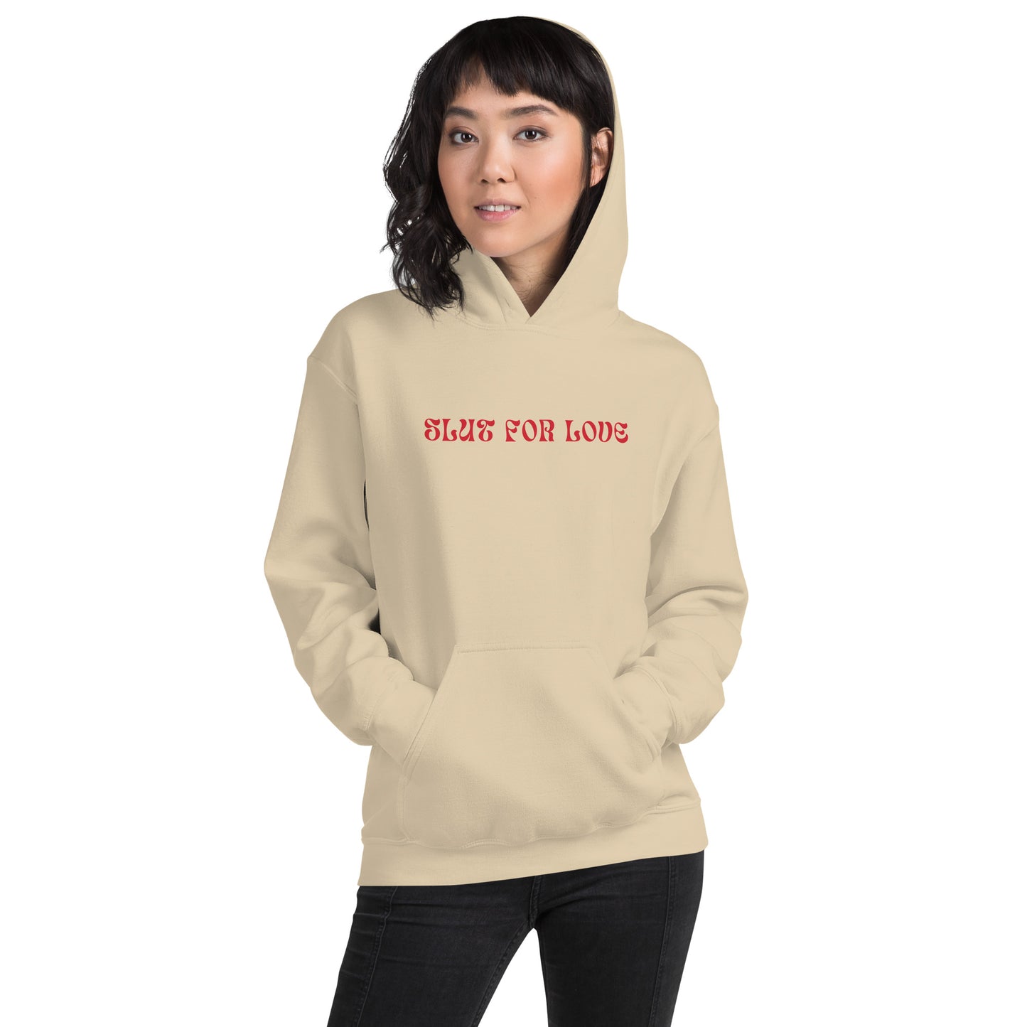 Slut for Love Unisex Hoodie - 100% cotton face - Lover Collection