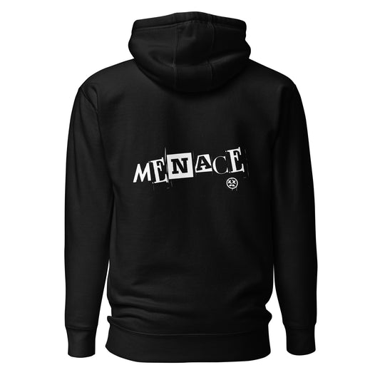 Menace Unisex back print Hoodie - 100% cotton face - Outlaw Collection