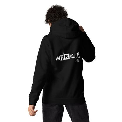 Menace Unisex back print Hoodie - 100% cotton face - Outlaw Collection