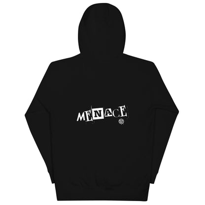 Menace Unisex back print Hoodie - 100% cotton face - Outlaw Collection