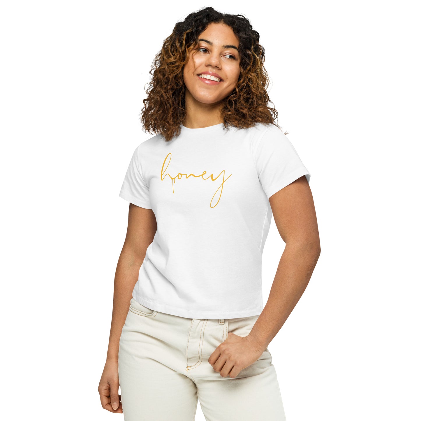 Women’s Honey Baby Doll Tee - 100% cotton and high-waisted fit - Lover Collection