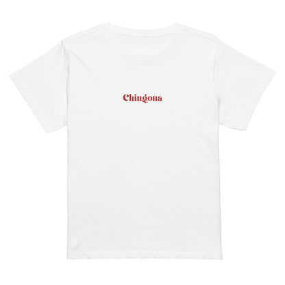 Women’s Chingona Baby Doll Tee - 100% cotton and high-waisted fit - Boss Collection